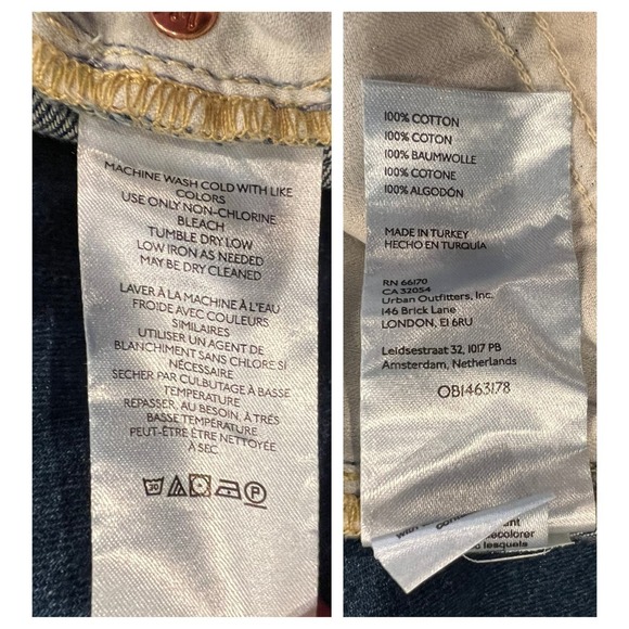 Free People We the Free Maggie Ripped Crop Straight Leg Jeans Size 24 - Picture 6 of 6